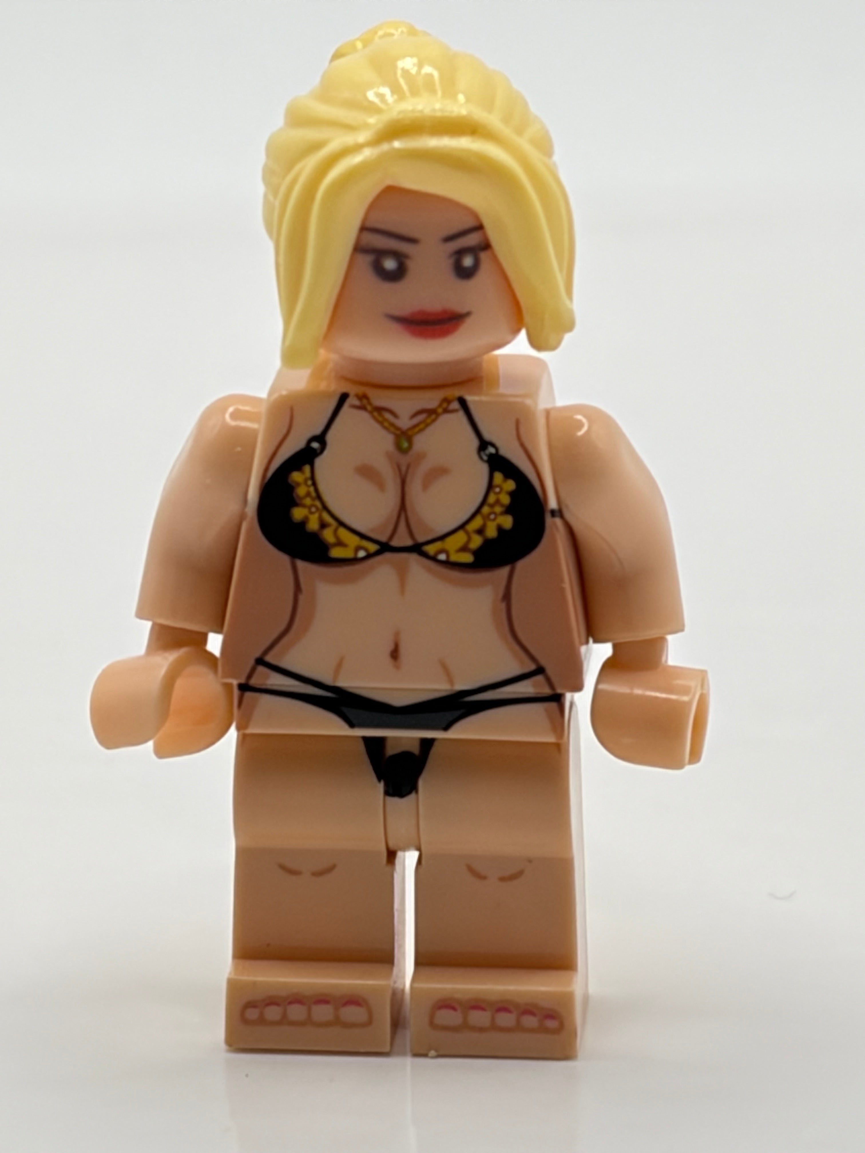 Itty Bitty Sexy Black & Gold Bikini