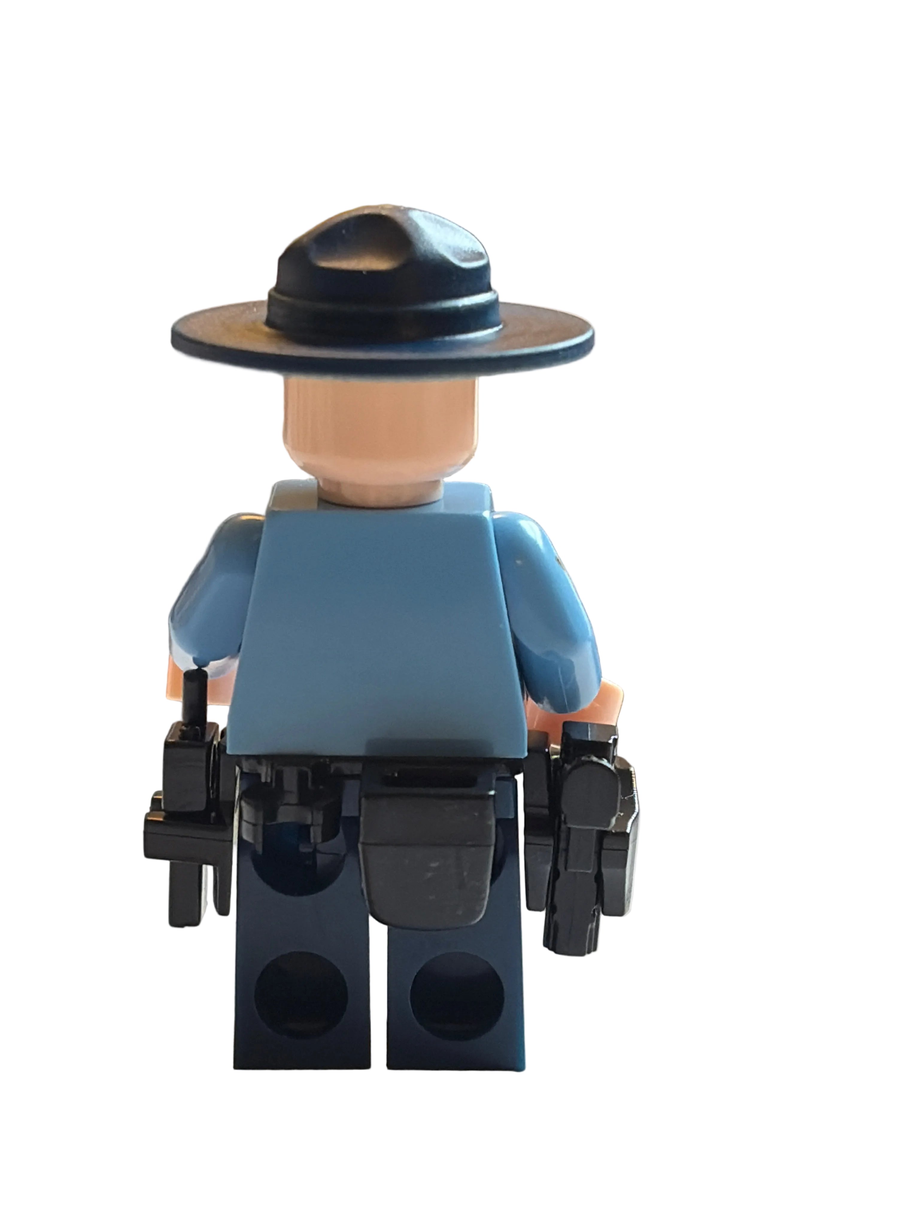 Massachusetts state police trooper rear view
