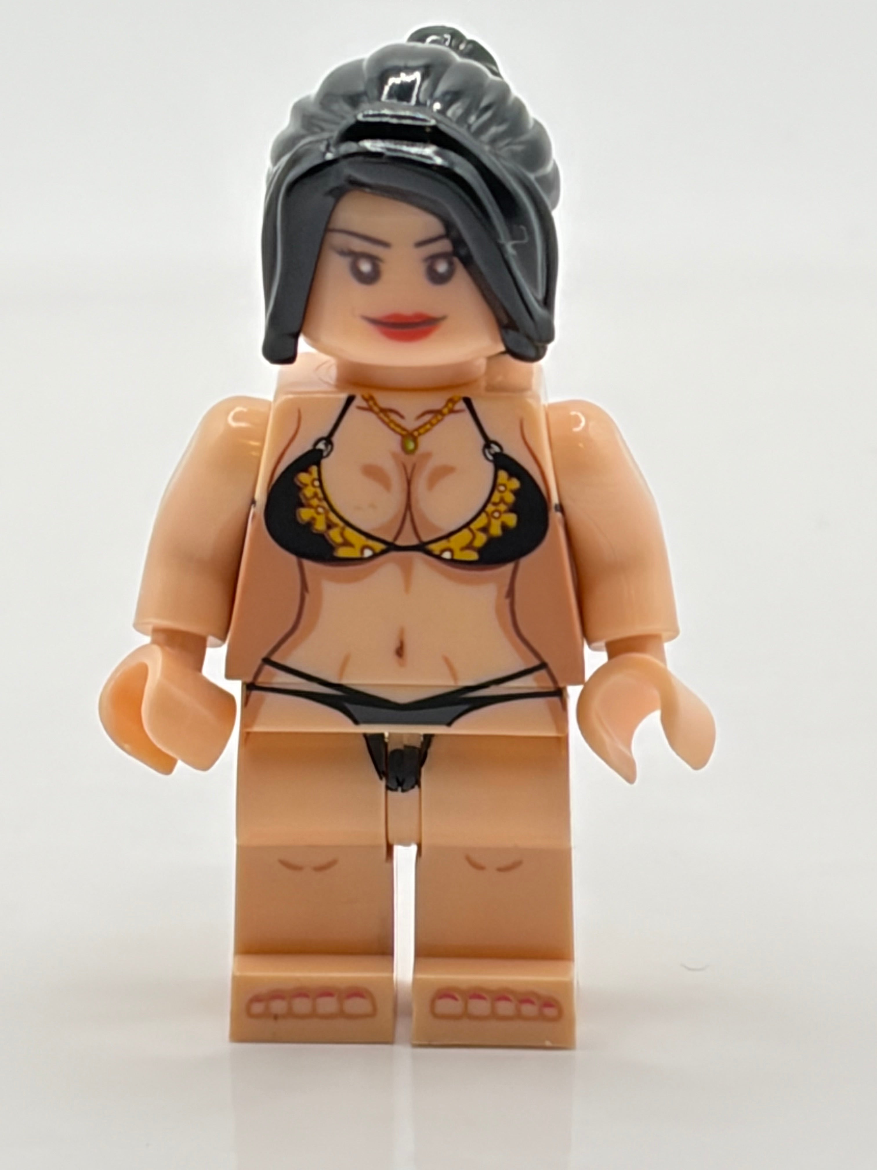 Itty Bitty Sexy Black & Gold Bikini