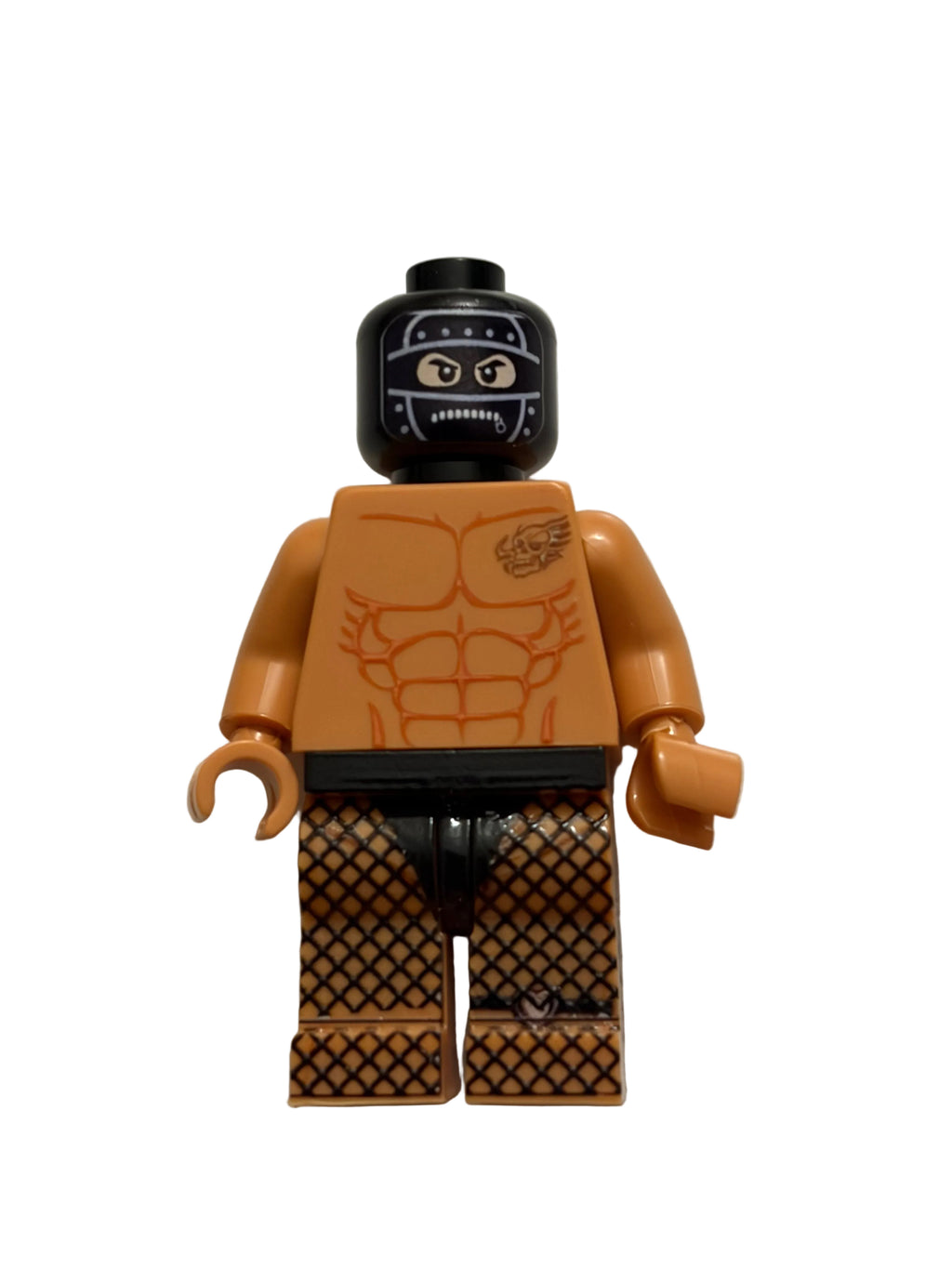 Brown minifigure legs and torso on a white background