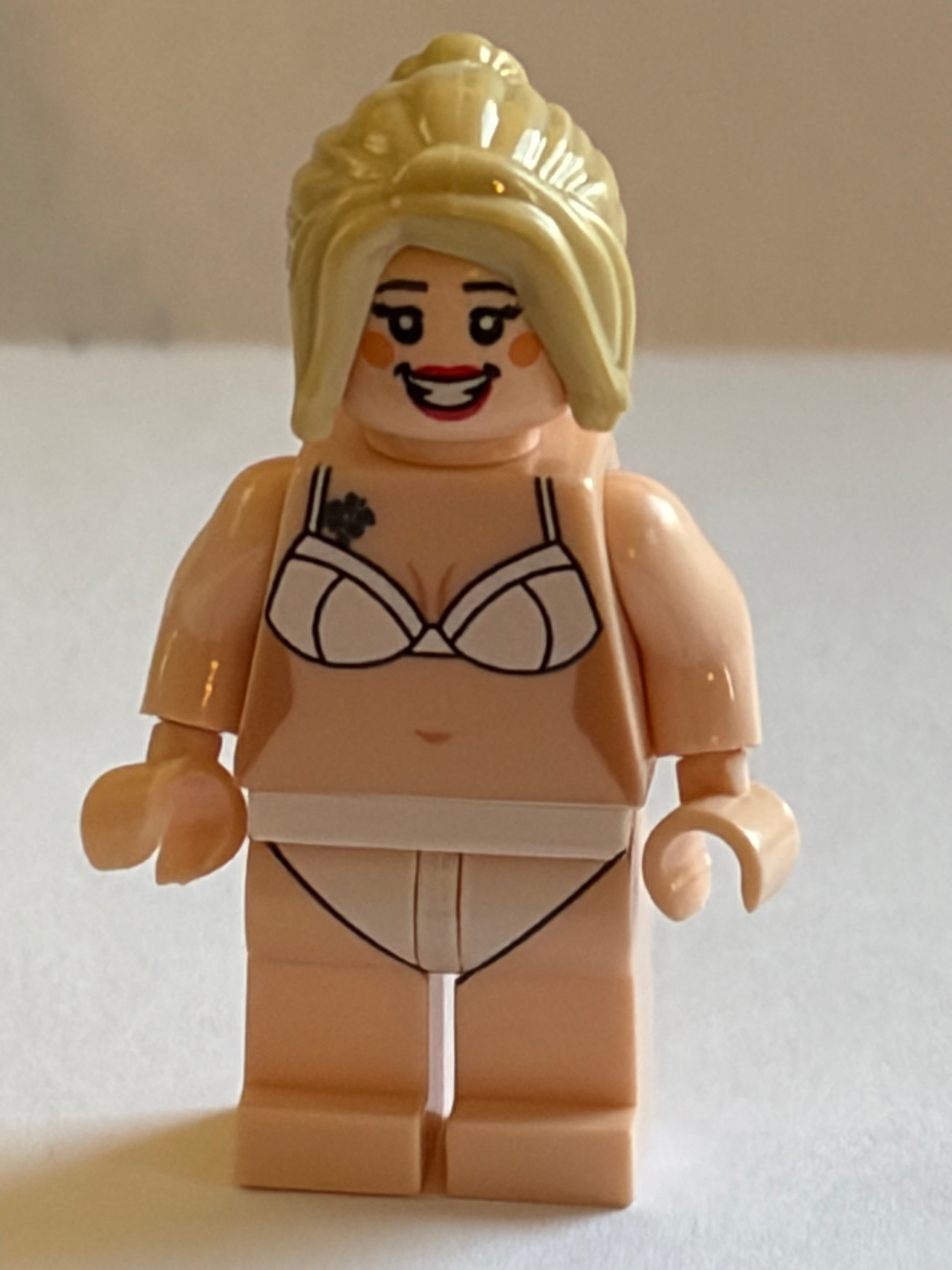 White Hot White Bikini with sexy butterfly tattoo