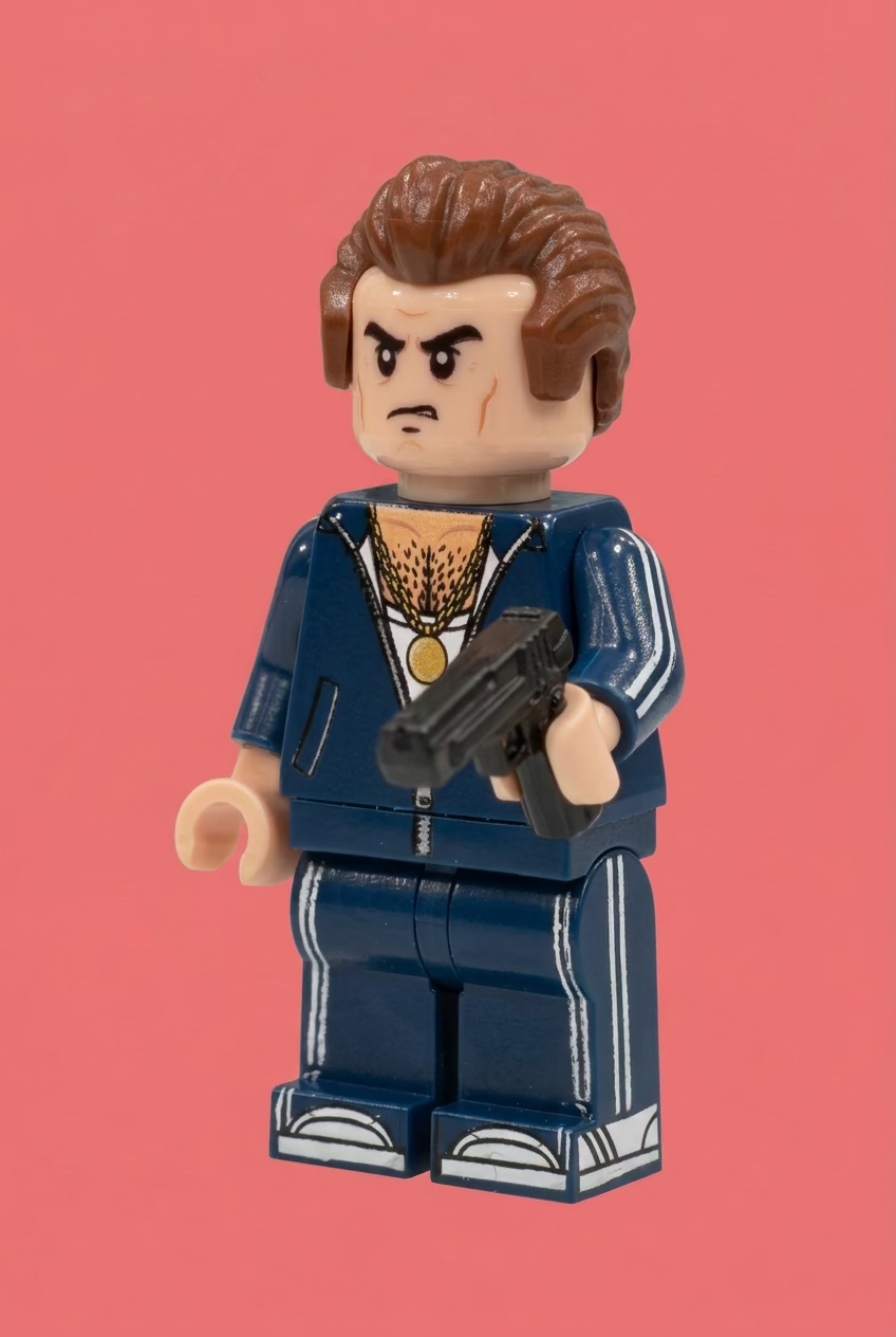 Vinnie Da Brick custom gangster minifigure – Risky Brickness